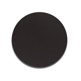 Lamiera in alluminio nero rotonda